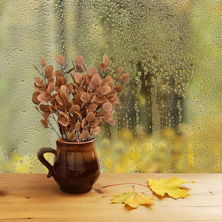 Lyacmy 35.4" 6 Pcs Fall Decor Eucalyptus Stems Artificial Flowers Autumn Decor, Fake Fall Flowers... | Walmart (US)