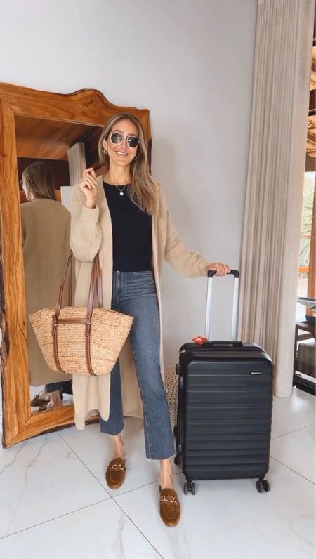  Airport/ Travel outfit idea. Comfy and stretchy pants. Stylish sweater. Everything runs true to size. Wearing a size small.

#LTKshoecrush #LTKstyletip #LTKSeasonal