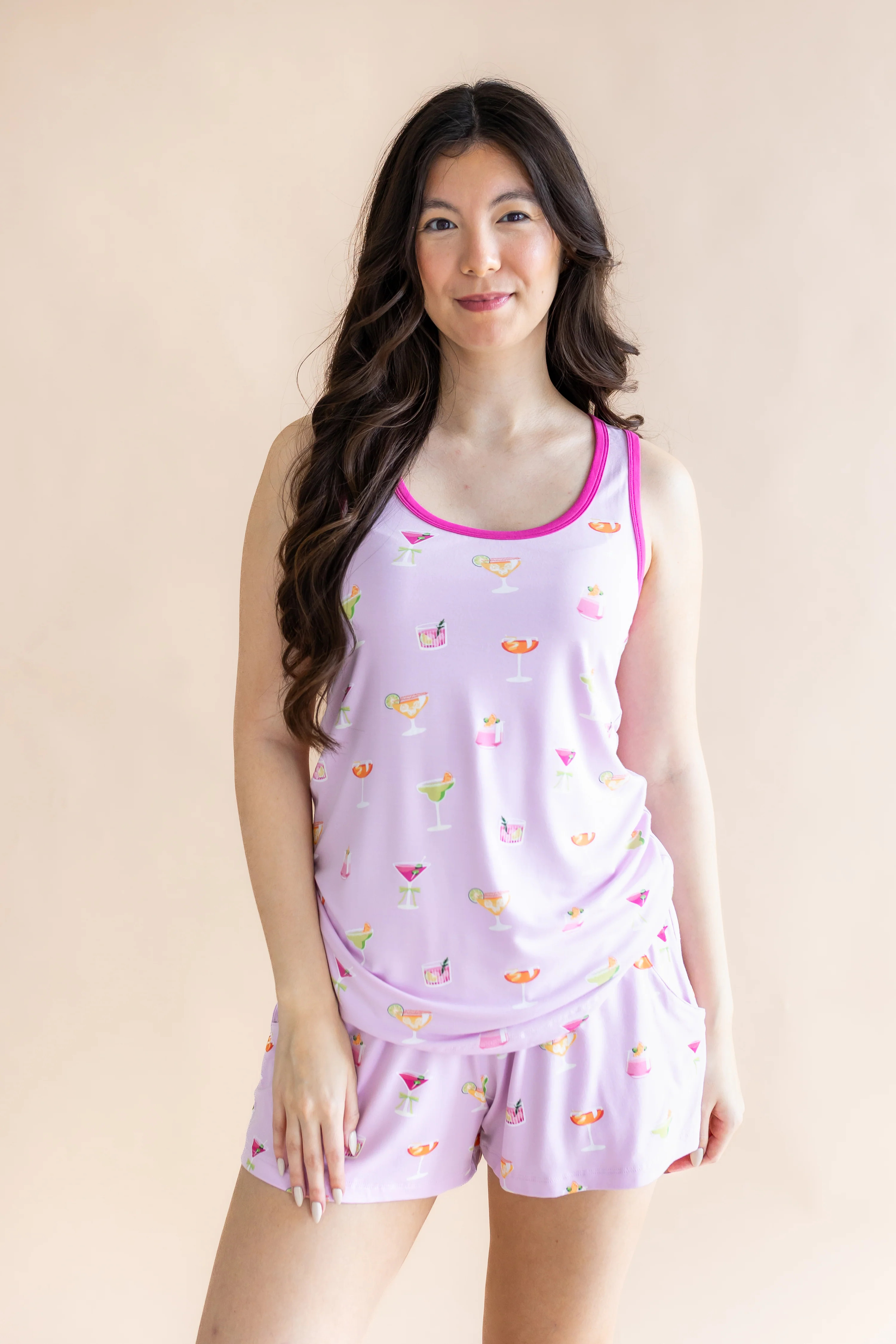 Women's Tank Set in Cocktail | Kyte Living
