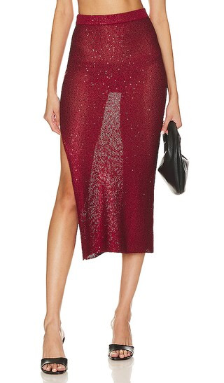 Vera Skirt in Lipstick Red | Revolve Clothing (Global)