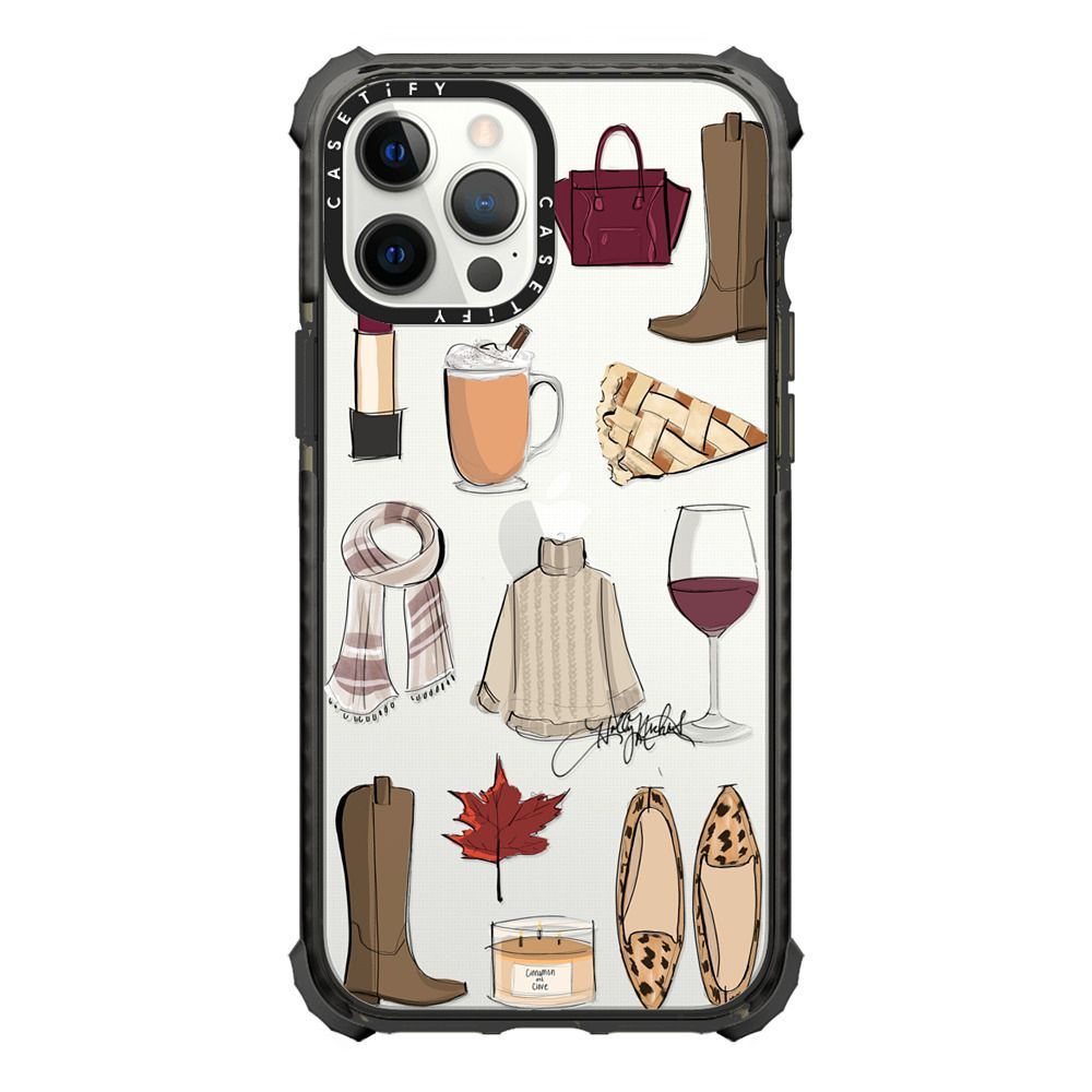 Pumpkin Spice and Everything Nice (fashion illustration transparent phone case) | Casetify