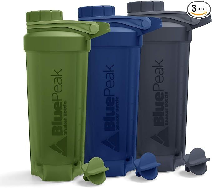 BluePeak Protein Shaker Bottle 28 oz with Twist Cap, Strong Loop Top, BPA Free, Dishwasher Safe, ... | Amazon (US)