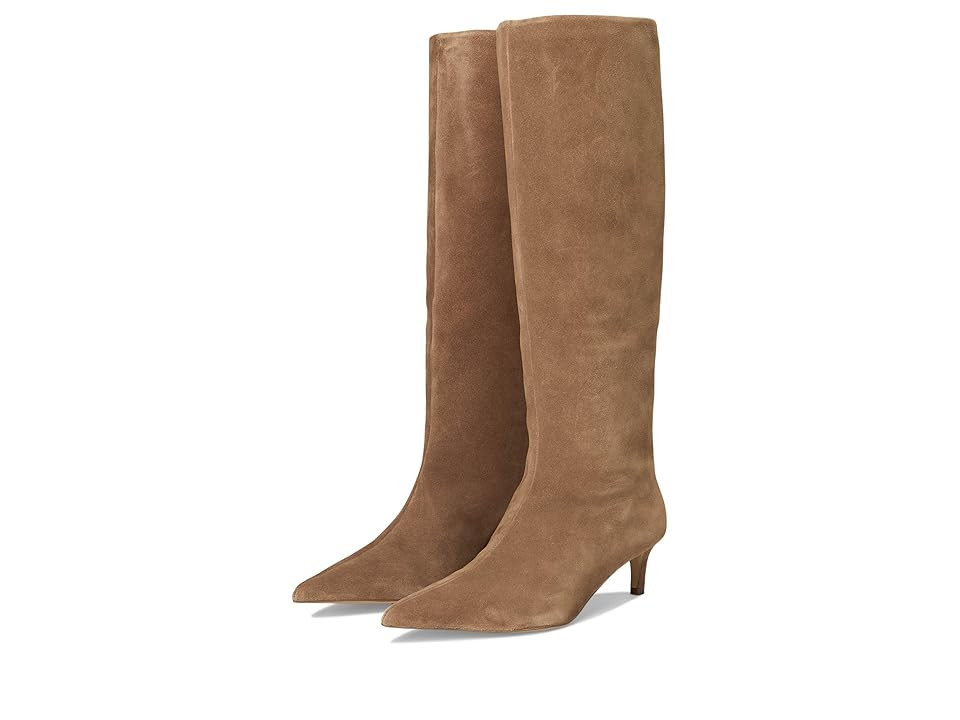 Free People Kiki Kitten Heel Boots Women's Boots Tan Suede : EU 39.5 (US Women's 9.5) M, Leather | Zappos