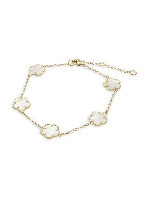 Jan-Kou Clover Goldplated Charm Bracelet on SALE | Saks OFF 5TH | Saks Fifth Avenue OFF 5TH