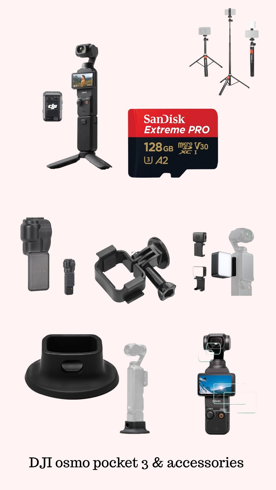 Osmo pocket 3 creator combo & my must have accessories! 

#LTKTravel #LTKSaleAlert #LTKFindsUnder100