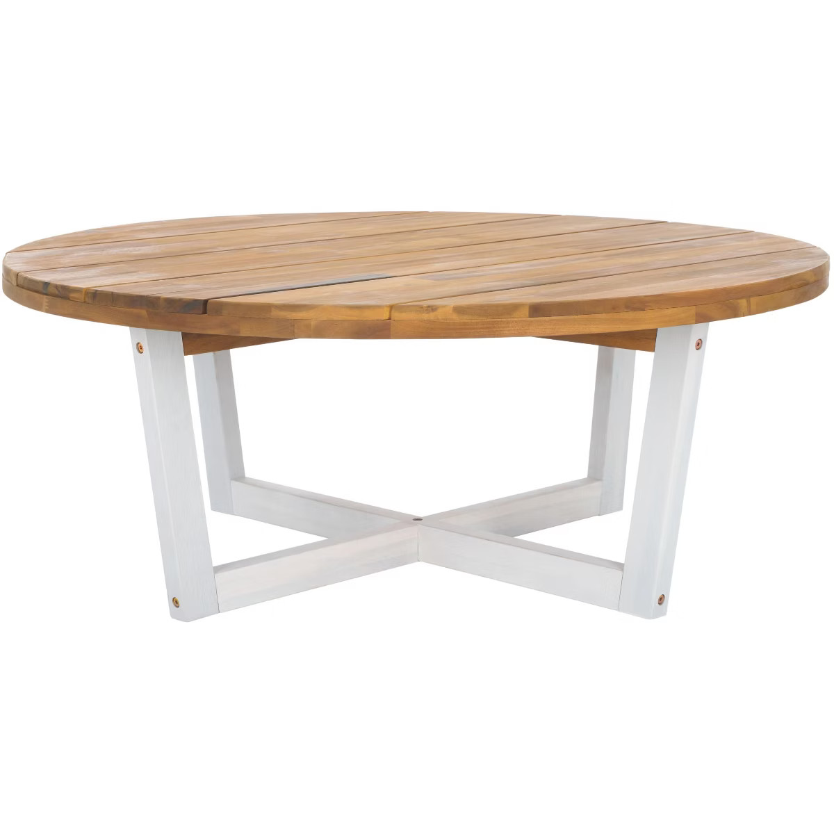 Leo Round Coffee Table 4 Legs - Indoor/Outdoor - PAT7320 - Safavieh | Target