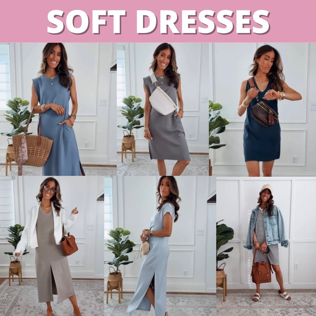 Soft Spring Dresses - wearing a size xsmall to small in each. Fit true to size. 

#LTKgrwm #LTKdayinmylife #LTKmomlife