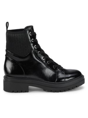 Ronnie Faux Leather Combat Boots | Saks Fifth Avenue OFF 5TH