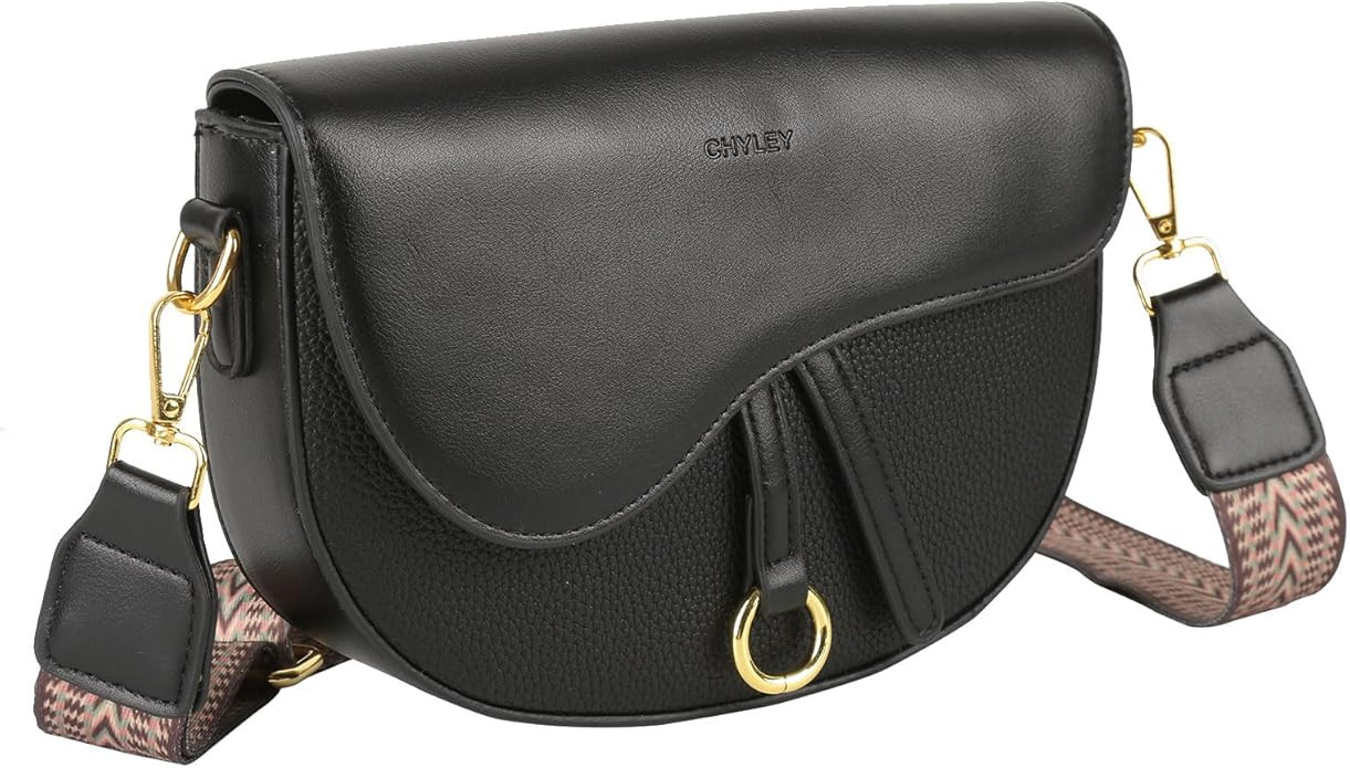 Mini Shoulder Bags for Women,Trendy Saddle Purse,Small Crossbody Bag,Cute PU Leather Clutch Purse... | Amazon (US)