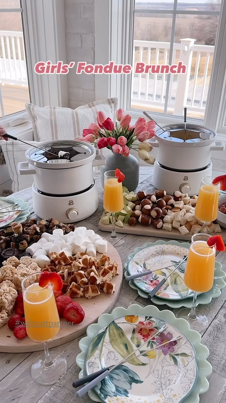 Walmart Beautiful fondue pots and dippers! Perfect for holiday gatherings! girls fondue brunch - holiday party must have 

#LTKVideo #LTKhome #LTKparties
