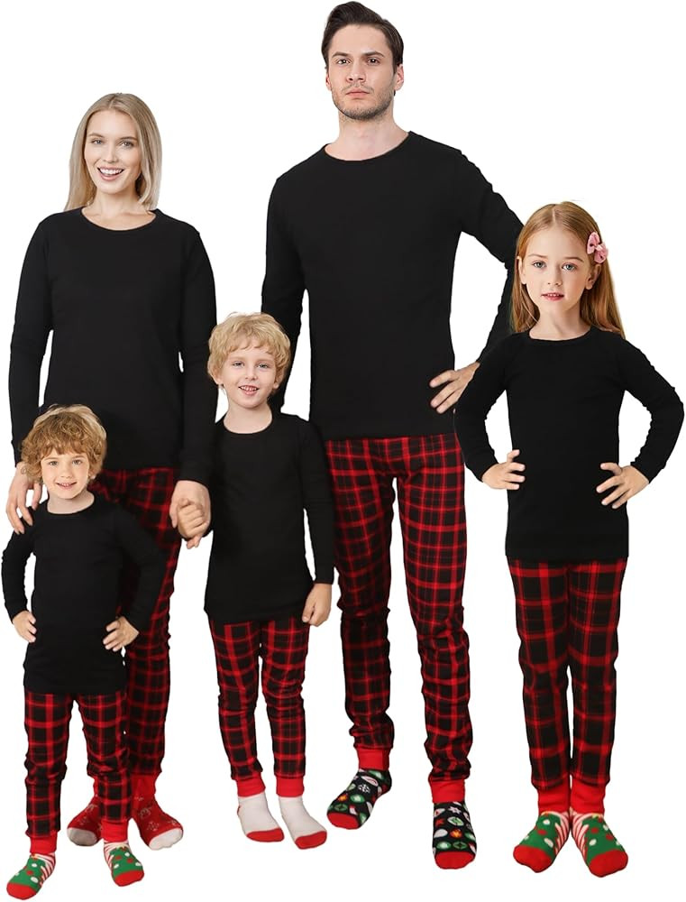 Matching Family Pajamas Christmas Sleepwear Cotton Holiday Valentine Halloween Pjs | Amazon (US)