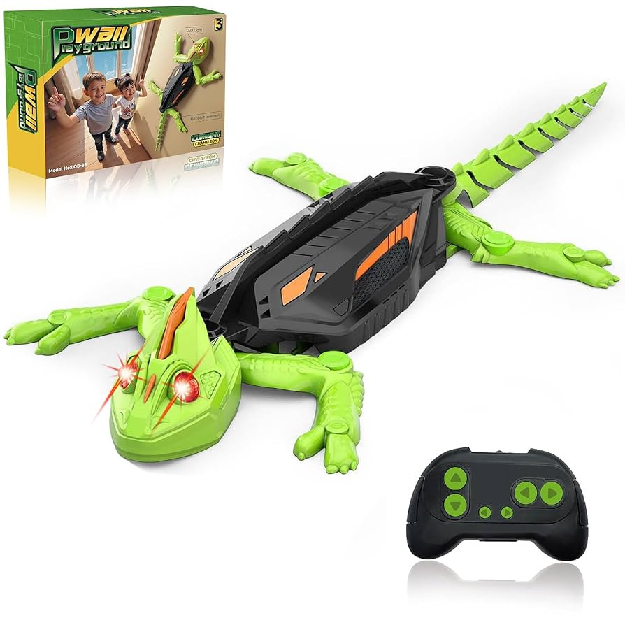 Wall Crawler Gecko RC Toy for Age 8-13 - Realistic Remote Control Lizard Wall Climbing Toy, Birth... | Amazon (US)