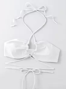 Criss Cross Halter Bikini Top
   SKU: swswim23210615997      
          (2814 Reviews)
          ... | SHEIN