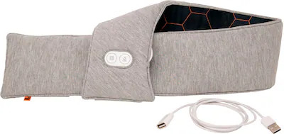 Calming Heat - Charcoal + Copper Infused Massaging Neck Wrap - Gray | Best Buy U.S.