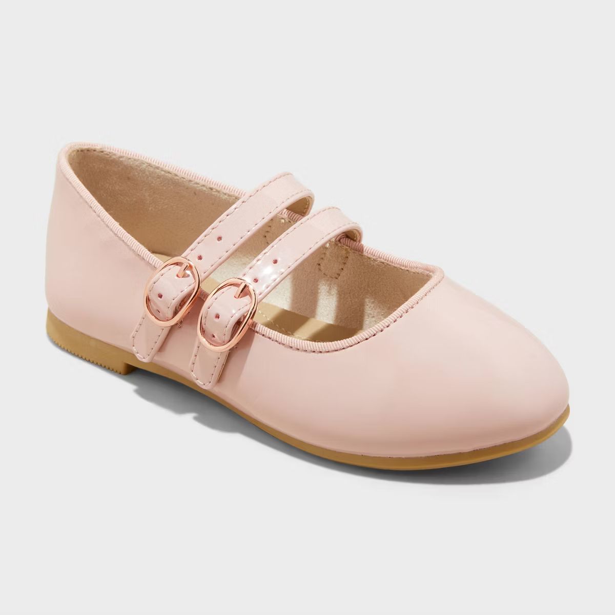 Toddler Mabel Double Buckle Mary Jane Flats - Cat & Jack™ Pink | Target