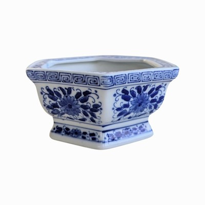 Vintage Chinese Blue & White Chinoiserie Porcelain Indoor Planter Jardiniere | eBay US