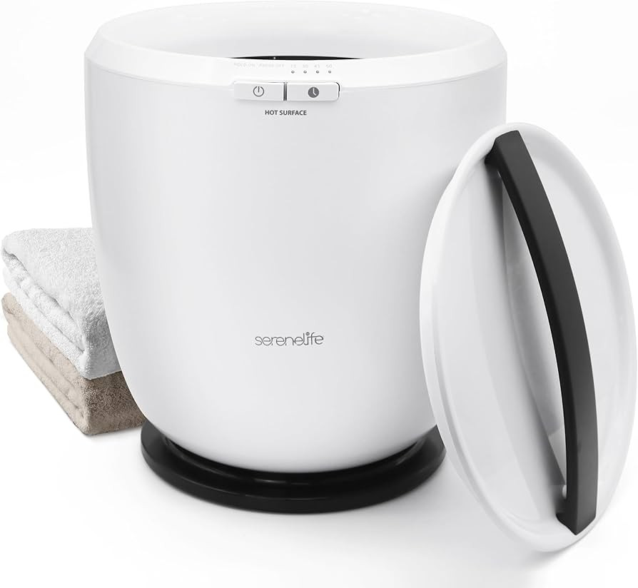 SereneLife Counter Towel Warmer Bucket - with Customized Fragrance for Spa and Bathroom, Luxury T... | Amazon (US)