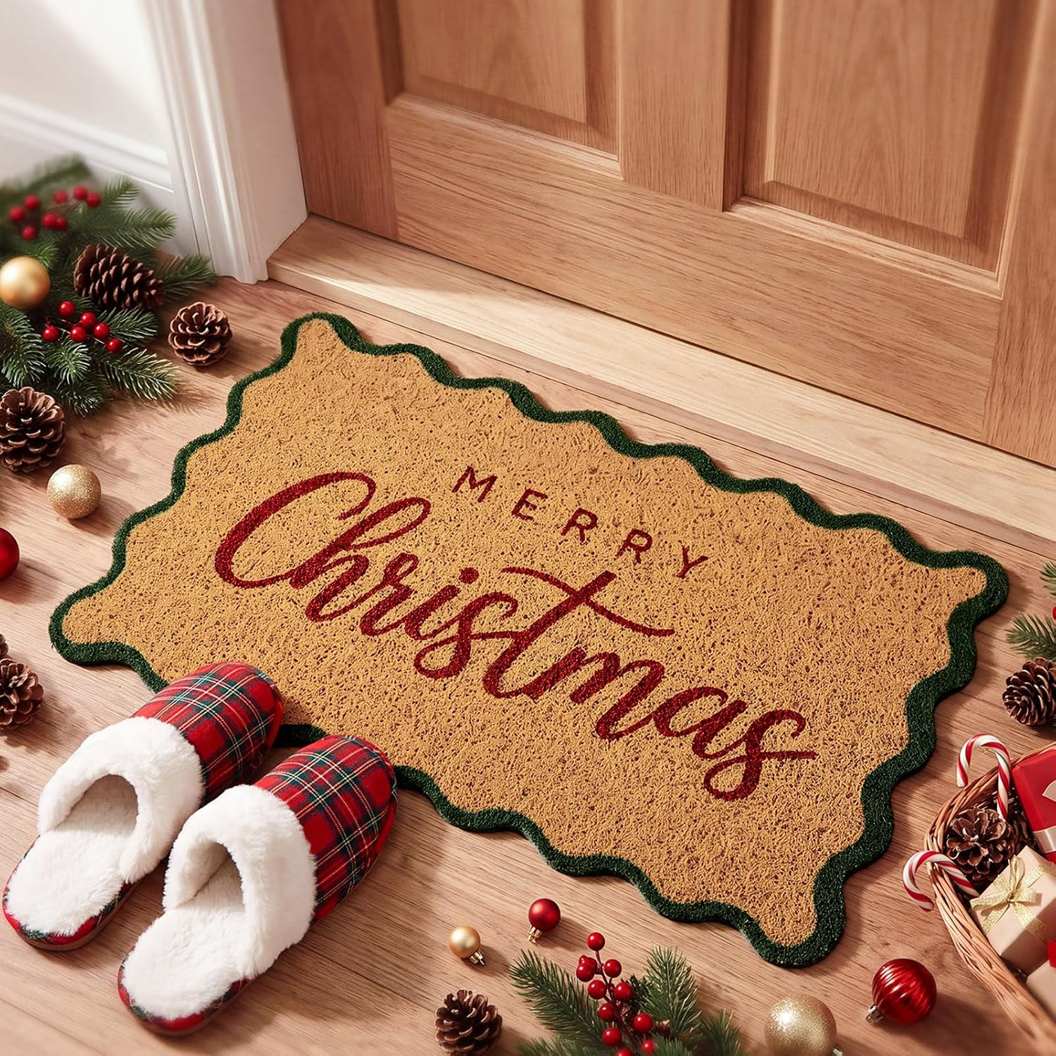 Christmas Welcome Mat-merry Christmas 17.7" x 29.5" Outdoor Welcome Rug | Amazon (US)