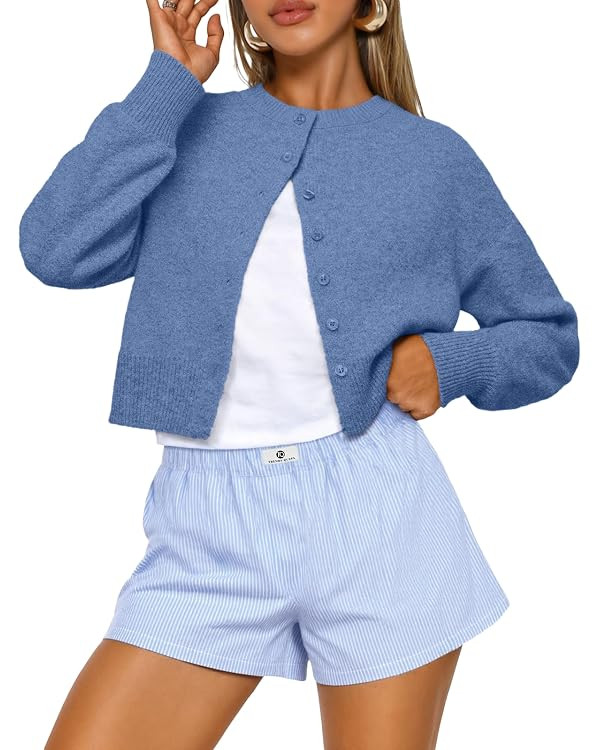 Trendy Queen Cropped Cardigan Sweaters for Women Y2k Fall Fashion Clothes 2026 | Amazon (US)