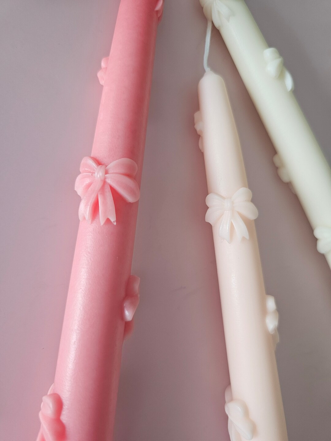Put A Bow on It Pillar Candles - Etsy | Etsy (US)