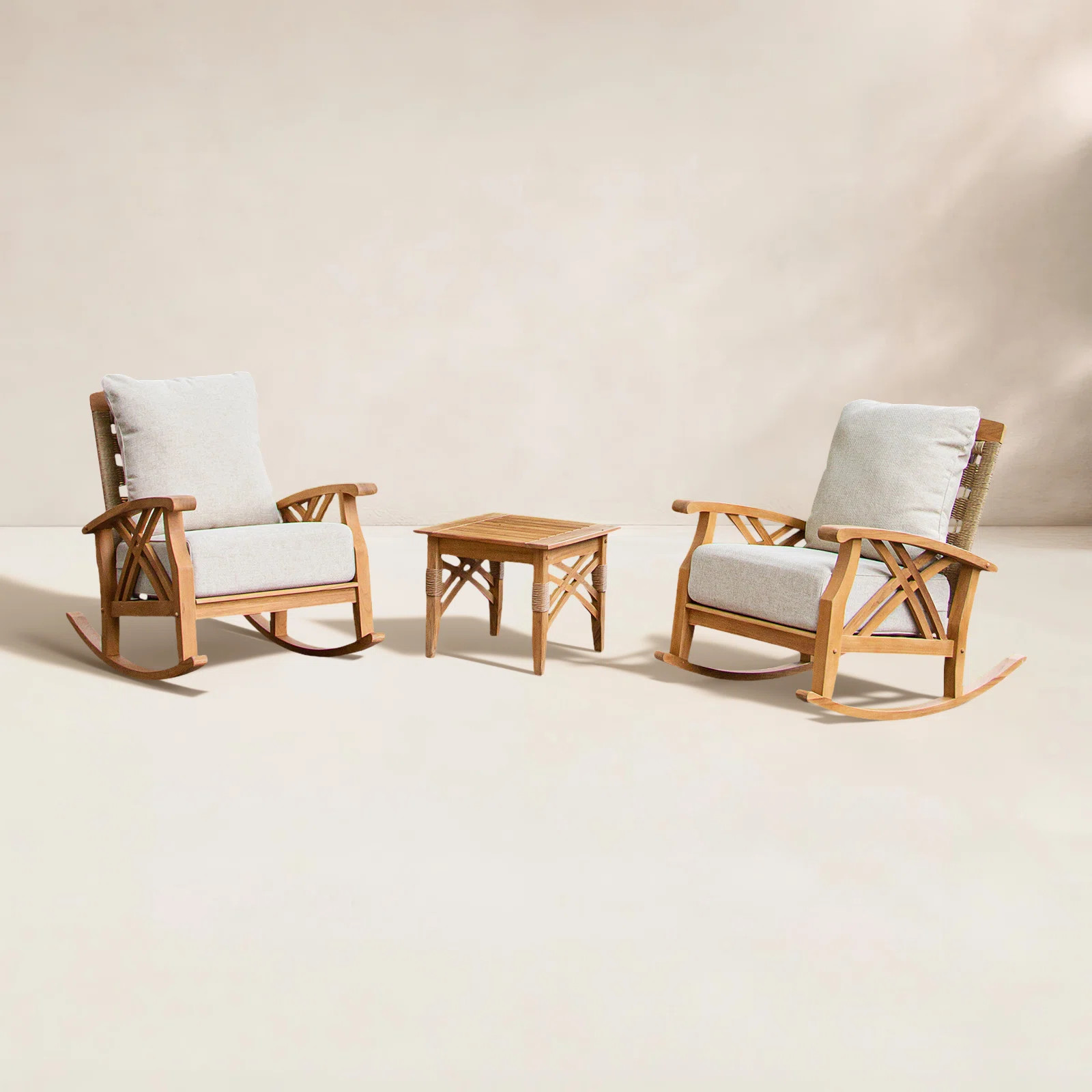 Cotesfield 2 - Person Teak Outdoor Seating Group | Birch Lane