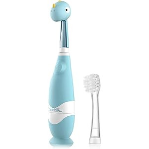 Papablic Debby Baby Sonic Electric Toothbrush with Cute Dino Covers for Babies and Toddlers Ages 1-3 | Amazon (US)