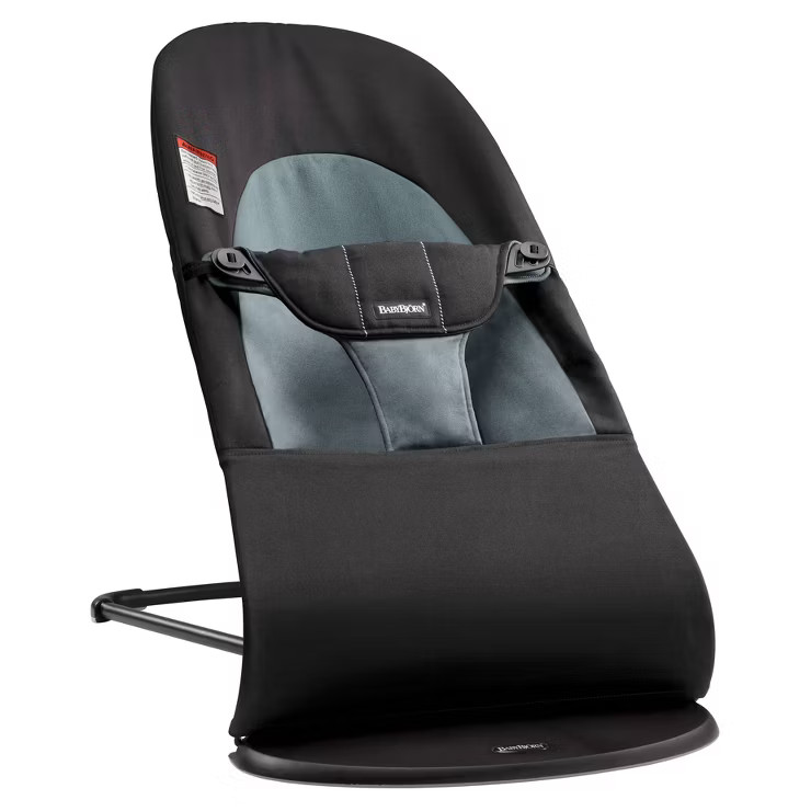 BABYBJÖRN Bouncer Balance Soft Cotton - Black/Dark Gray | Target