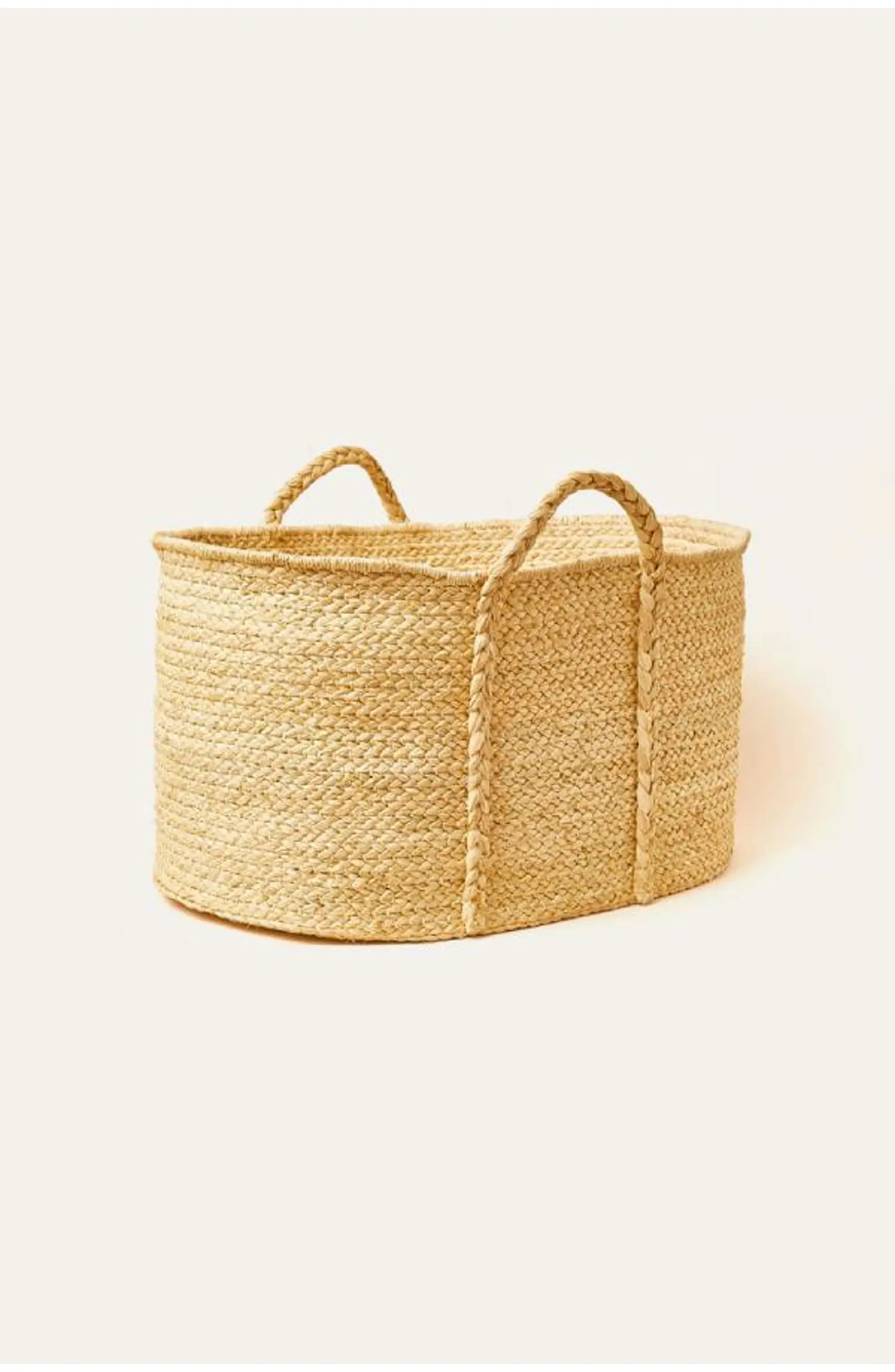 Rectangle Braided Raffia Floor Basket | Nordstrom