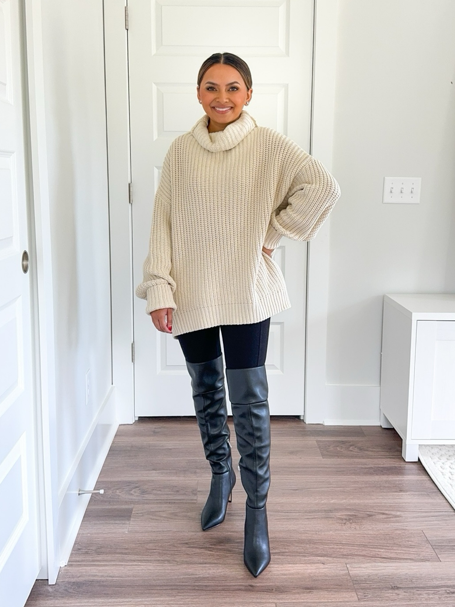 Beige turtleneck sweater size XS - oversized fit 
Black leggings size small petite TTS 
Black boots size 5 - I sized down a half sizee 

NORDSTROM SALE
NSALE 
Teacher outfits 
Fall outfits 
Fall dress 
Summer sale  
Fall style
Nordstrom anniversary sale 

Honey Sweet Petite
Honeysweetpetite #LTKSummerSales

Follow my shop @honeysweetpetite on the @shop.LTK app to shop this post and get my exclusive app-only content!

#liketkit #LTKStyleTip #LTKxNSale
@shop.ltk
https://liketk.it/4L1pa

#LTKStyleTip #LTKxNSale