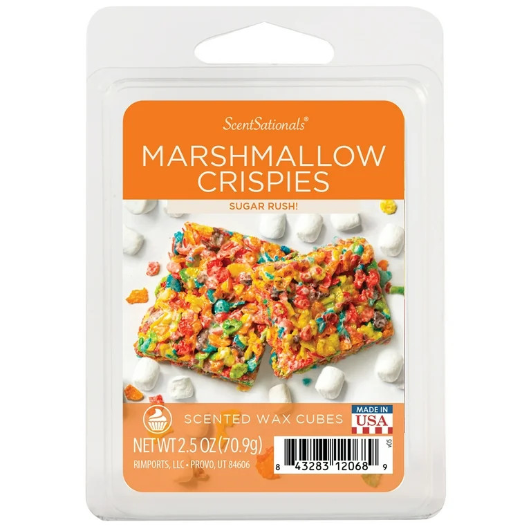 Marshmallow Crispies Scented Wax Melts, ScentSationals, 2.5 oz (1-Pack) | Walmart (US)
