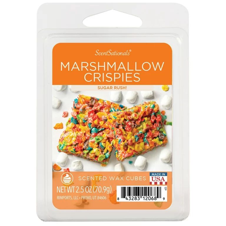 Marshmallow Crispies Scented Wax Melts, ScentSationals, 2.5 oz (1-Pack) - Walmart.com | Walmart (US)