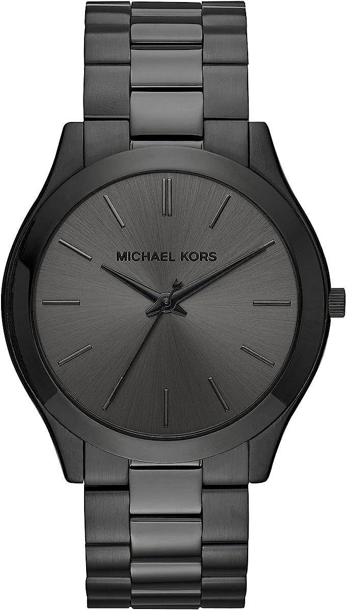 Michael Kors Men's Slim Runway Quartz Watch with Stainless Steel Strap | Amazon (US)