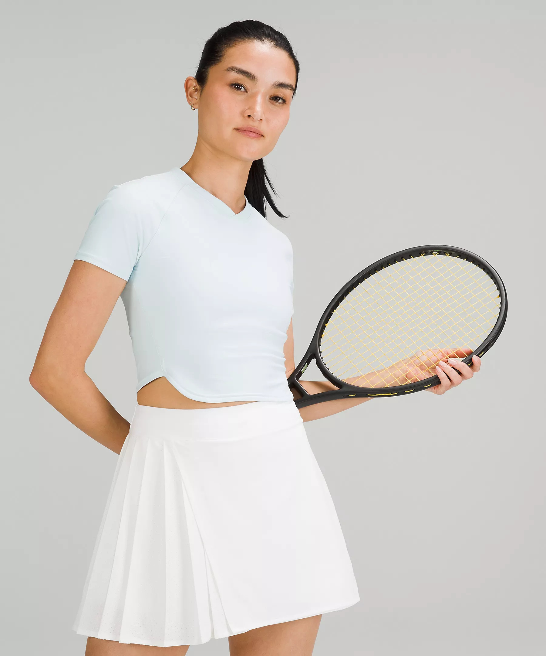 Nulux Cropped Tennis Short-Sleeve Shirt | Lululemon (US)