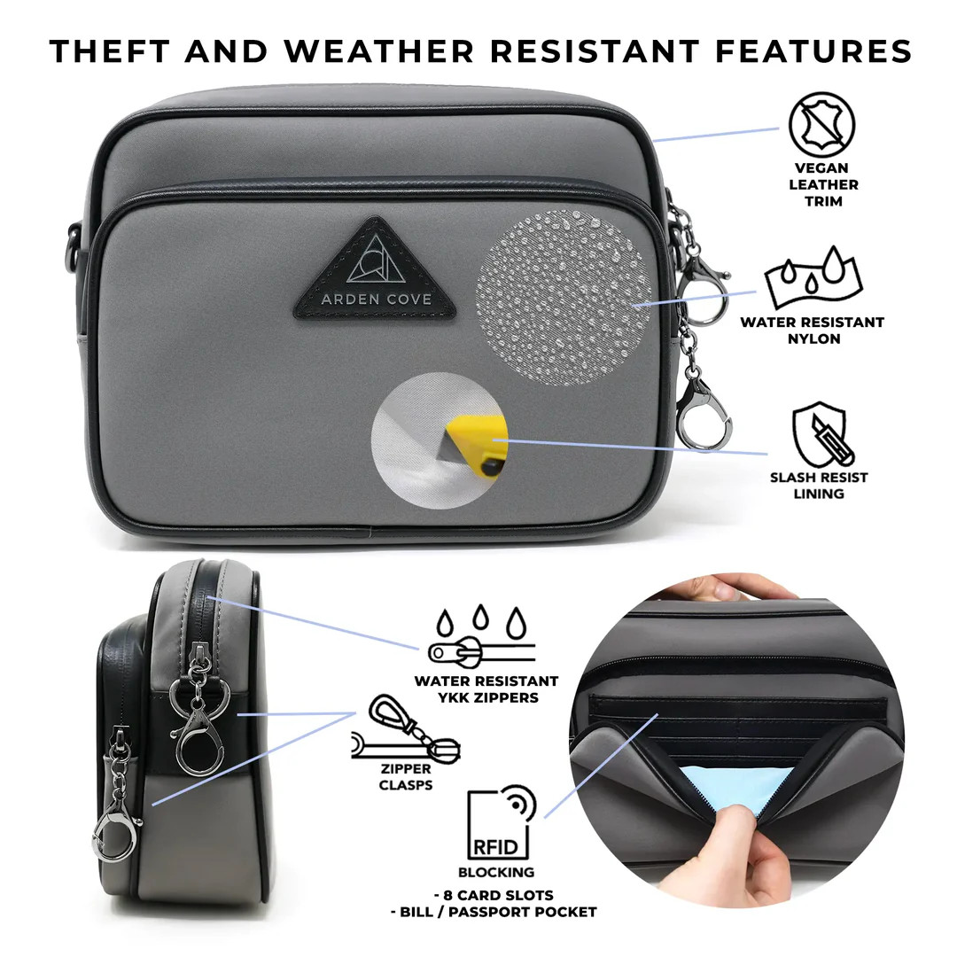 Crissy Full Crossbody with Classic Clasps Strap | Arden Cove