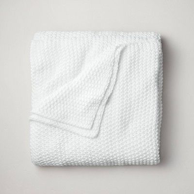 King Chunky Knit Bed Blanket White - Casaluna&#8482; | Target
