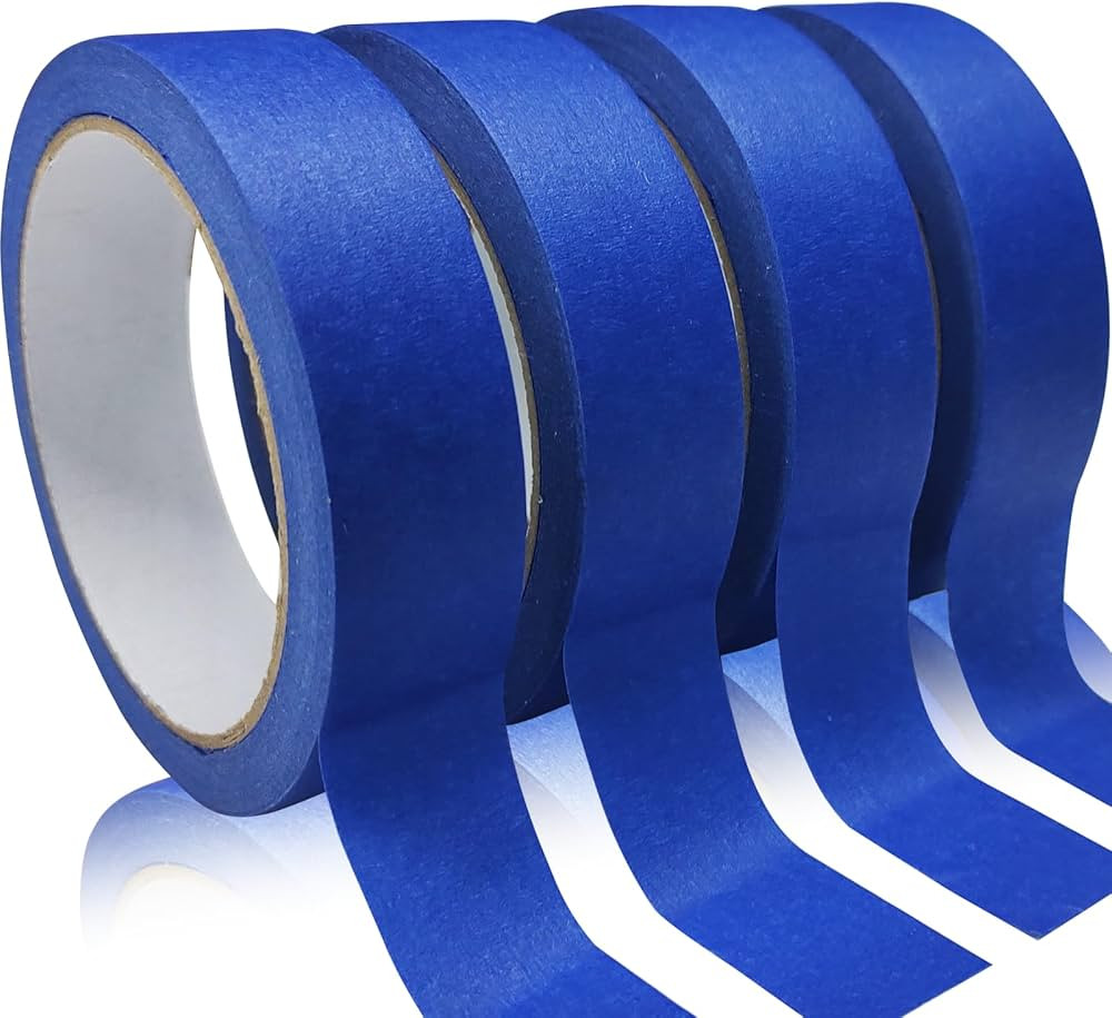 4 Rolls Premium Painters Tape, Blue Tape, Masking Master Tape, Paint Tape for Multi-Purpose, Pain... | Amazon (US)