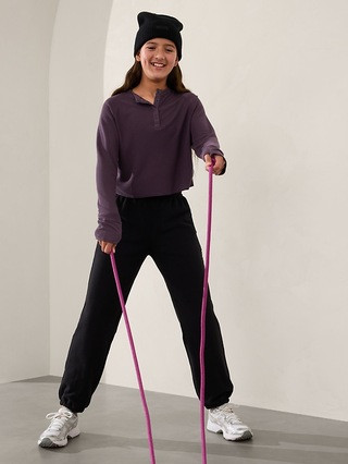 Athleta Girl Wander Waffle Henley Top | Athleta