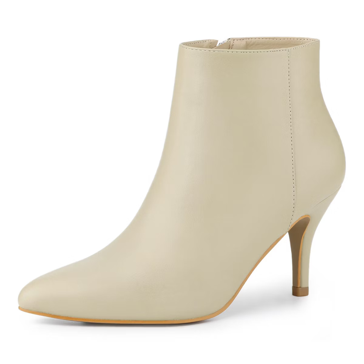 Allegra K Women's Pointed Toe Zipper Stiletto Heel Ankle Boots | Target