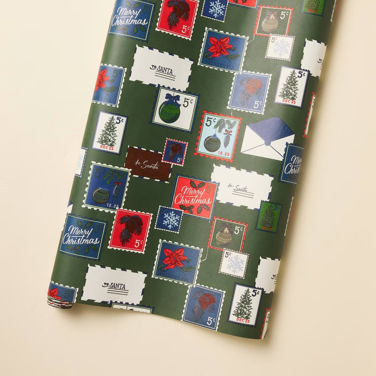 Holiday Theme Printed Christmas Gift Wrap - Hearth & Hand™ with Magnolia | Target