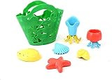 Green Toys Tide Pool Bath Set - 7 Piece Pretend Play, Motor Skills, Kids Bath Toy Floating Pourin... | Amazon (US)
