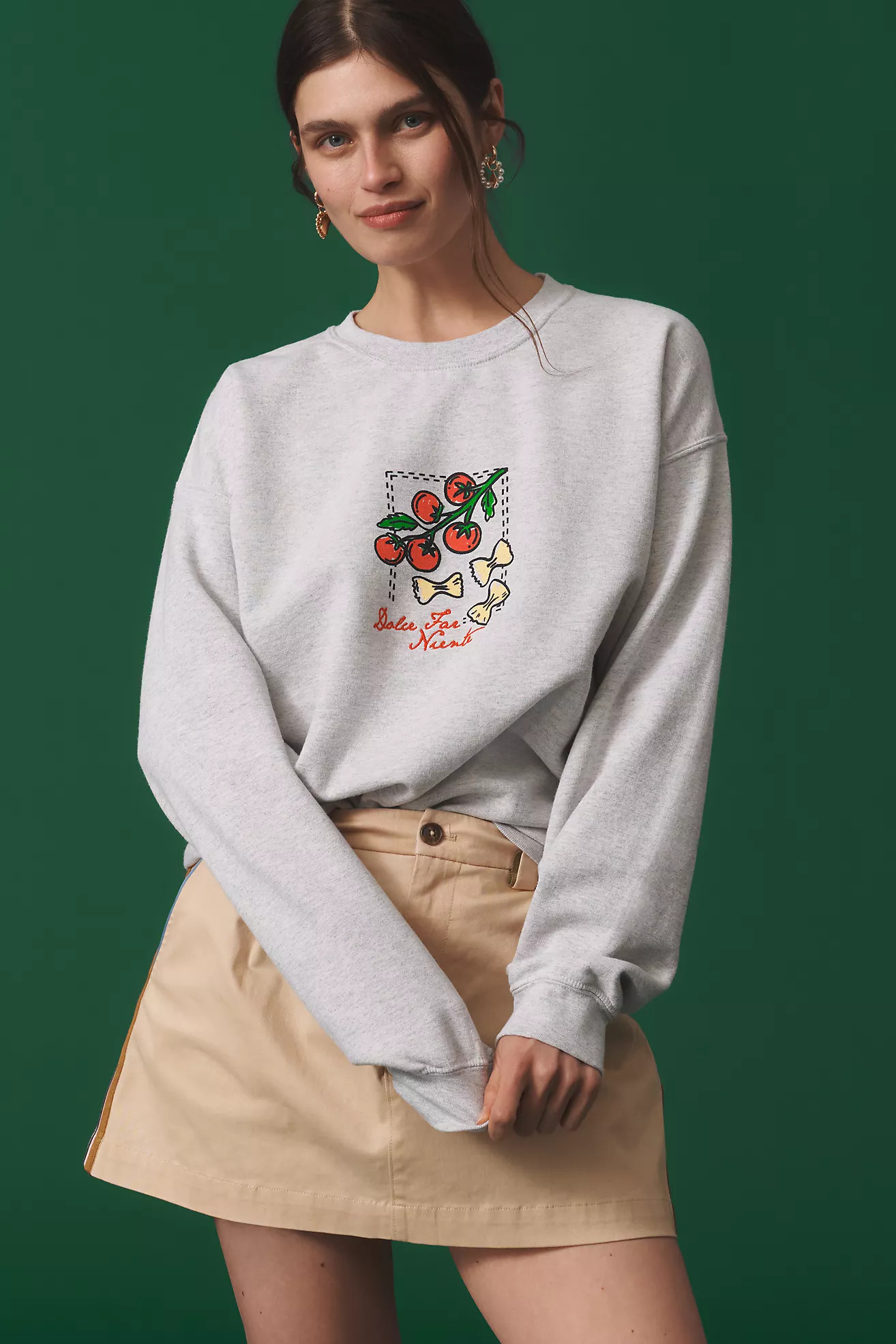 By Anthropologie Dolce Far Niente Graphic Sweatshirt | Anthropologie (US)