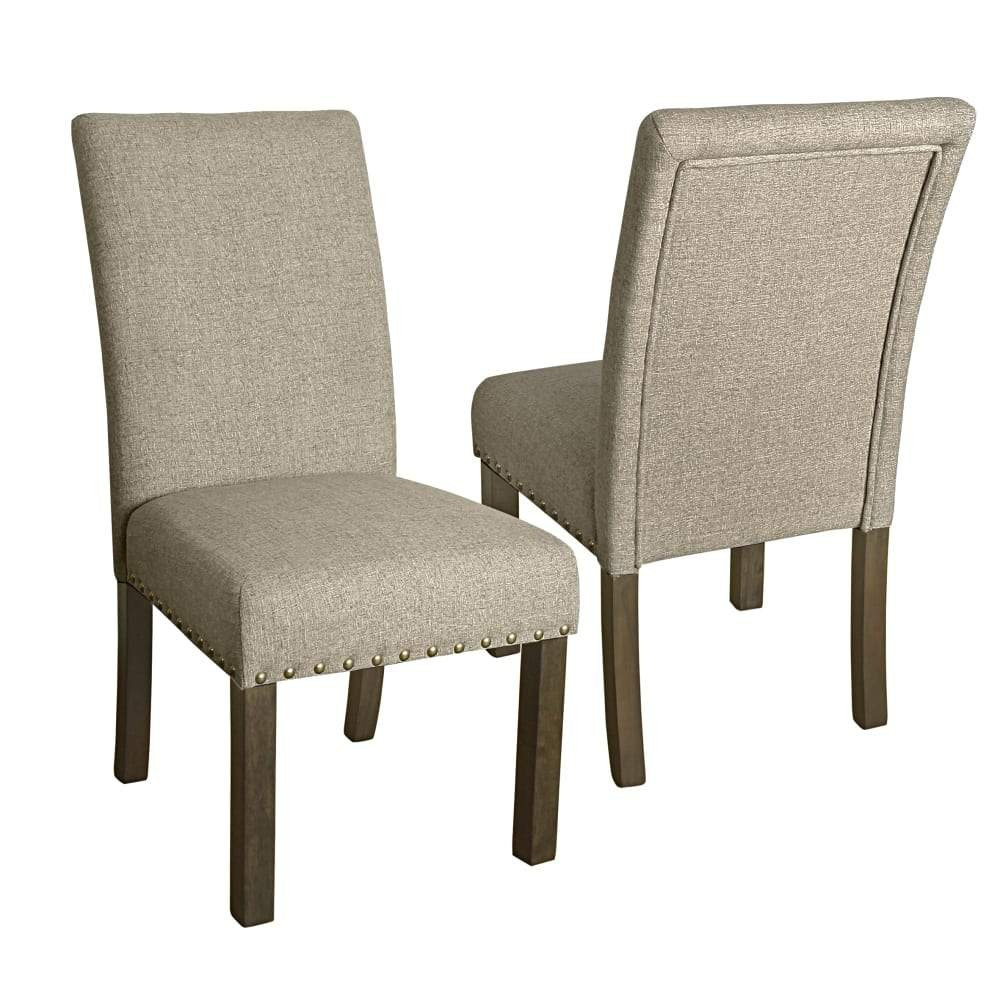 Tan Nailhead Trip Parsons Dining Chairs Set of 2 | Pier 1 Online