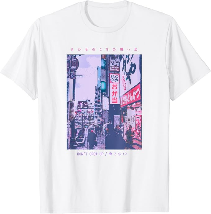 Amazon.com: Japanese Streetwear Retro Vibes Aesthetic Tokyo Fashion T-Shirt : Clothing, Shoes & J... | Amazon (US)