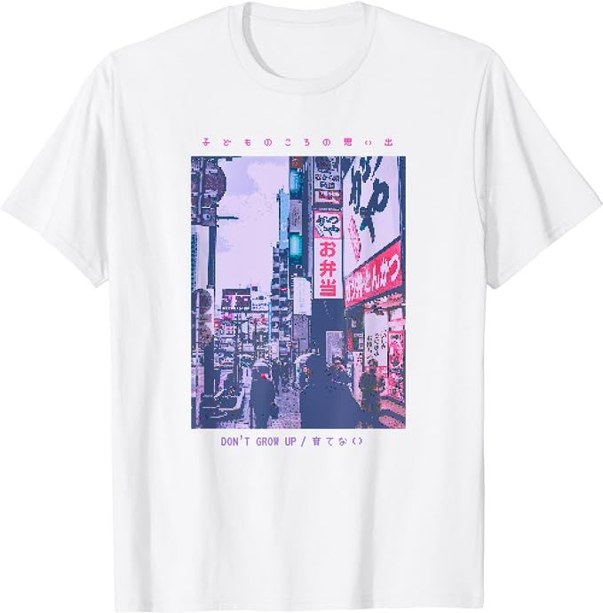 Amazon.com: Japanese Streetwear Retro Vibes Aesthetic Tokyo Fashion T-Shirt : Clothing, Shoes & J... | Amazon (US)