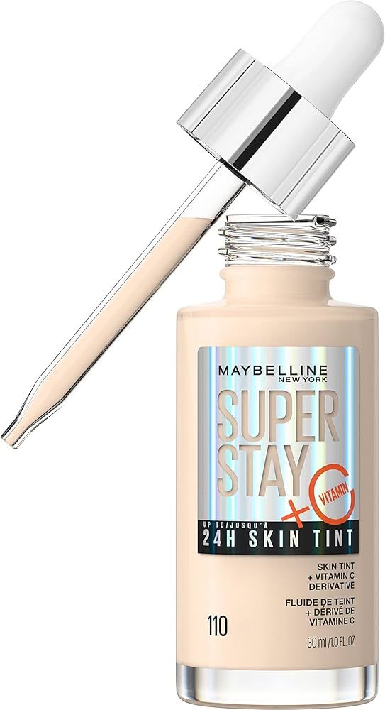 Maybelline Super Stay Up to 24HR Skin Tint, Radiant Light-to-Medium Coverage Foundation, Makeup I... | Amazon (US)