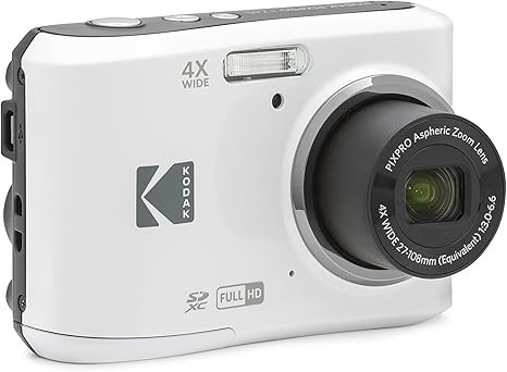KODAK PIXPRO Friendly Zoom FZ45-WH 16MP Digital Camera with 4X Optical Zoom 27mm Wide Angle and 2... | Amazon (US)