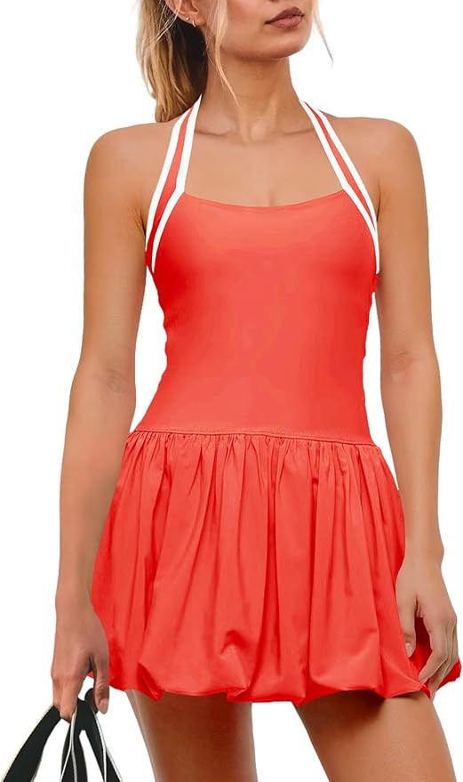 SENSERISE Womens Tennis Dress Built in Bra and Shorts Athletic Dress Golf Outfits Workout One Pie... | Amazon (US)