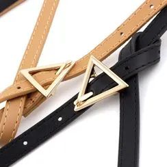 YUMINA Triangle Faux Leather Belt | YesStyle | YesStyle Global