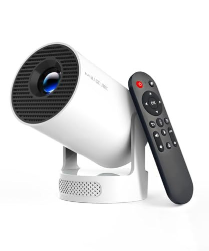 Magcubic Mini Projector with WiFi 6 and Bluetooth 5.4, Portable Projector 4K Support, 5W Soundbase Speaker, Auto Vertical Keystone 180°Rotatable Smart Proyector for Movie Home Outdoor | Amazon (US)
