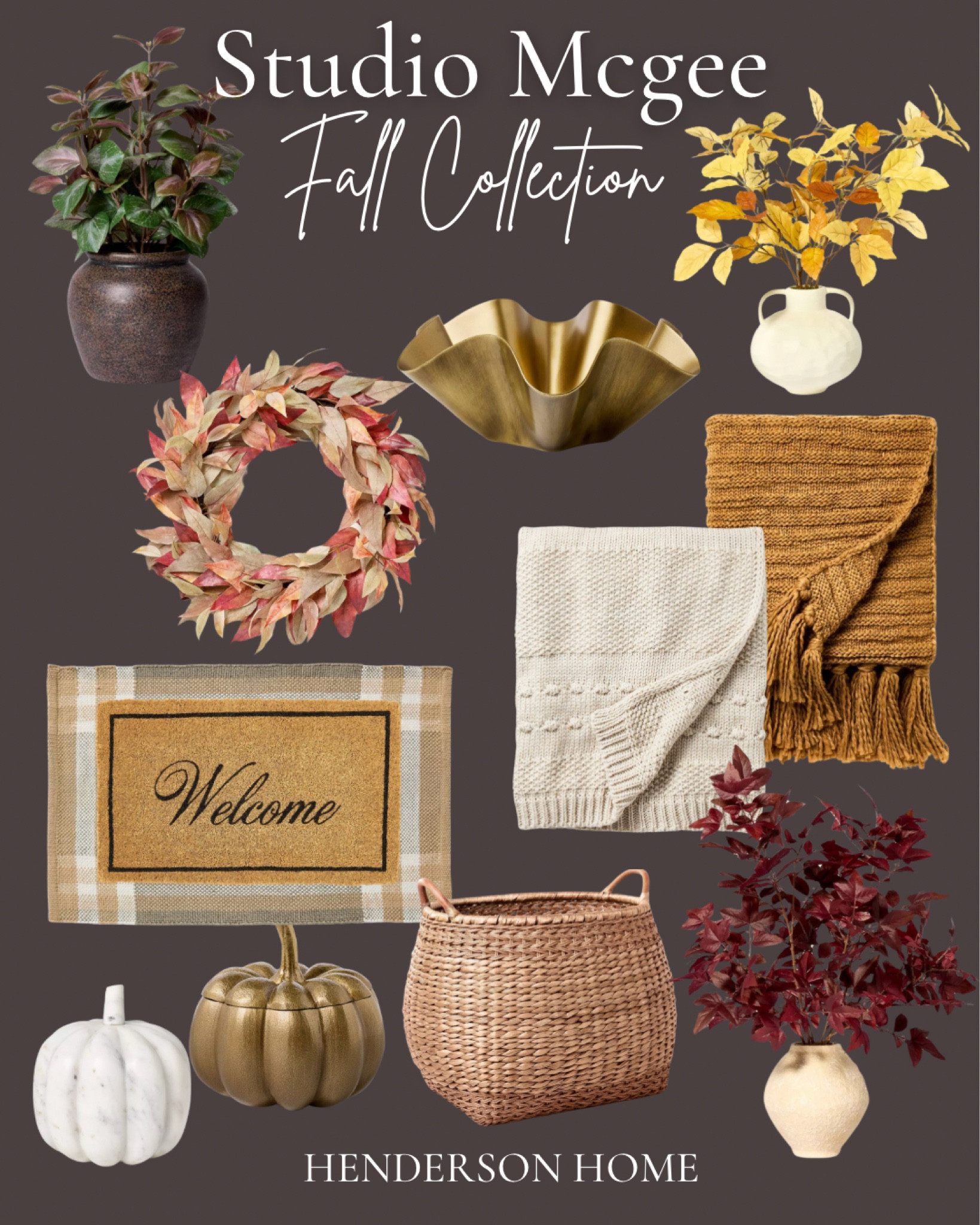 Studio McGee fall collection is here 🍂 loving all the golden and moody colors 🧡

Fall decor. Studio McGee fall. Threshold fall. Throw blankets. Layered door mat. Fall door mat. Faux pumpkins. Fall floral 

#LTKHome #LTKSeasonal